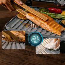 Rock'nGrill 2000 PerfectCook Parrilla eléctrica de 2000W con sonda de temperatura, placas extraíbles con revestimiento RockStone aptas para lavavajillas y apertura de hasta 105º.