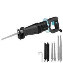 LongFlex 710 Pro Sega alternativa da 710 W. Cambio rapido della lama. Tagli profondi ed efficienti da 115 mm con una corsa di 20 mm. Include 6 lame.