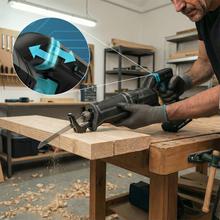 LongFlex 4000 ShockAbsorber Liberty Sierra de sable batería Nexus 21V. Velocidad variable. Sistema ShockAbsorber. Mango rotacional. Láser y luz LED. Cambio de cuchilla rápido. Incluye 6 cuchillas.