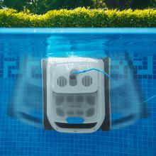 Conga Pooldroid 10000 TotalClean AquaSkater Robot limpiapiscinas para fondos, paredes, línea de flotación y superficie. Apto para superficies de hasta 300 m2. ScubaDriving Tech, limpieza ordenada. 150 minutos de autonomía. Filtro de alta eficiencia de 180 μm. Capacidad de 4 L. Boya para la limpieza de la superficie. Control APP y mando a distancia. 4 motores.