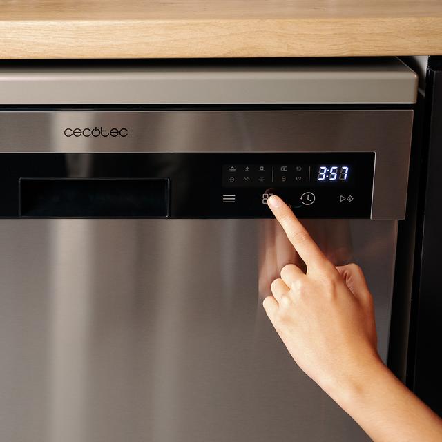 Bolero Aguazero 6110 Inox Lavavajillas Bolero acabado inox de 60cm, 13 cubiertos y 6 programas. Con funciones Media Carga, programa 3 en 1, Delay Start, Dry+, FullTouch y ChildLock