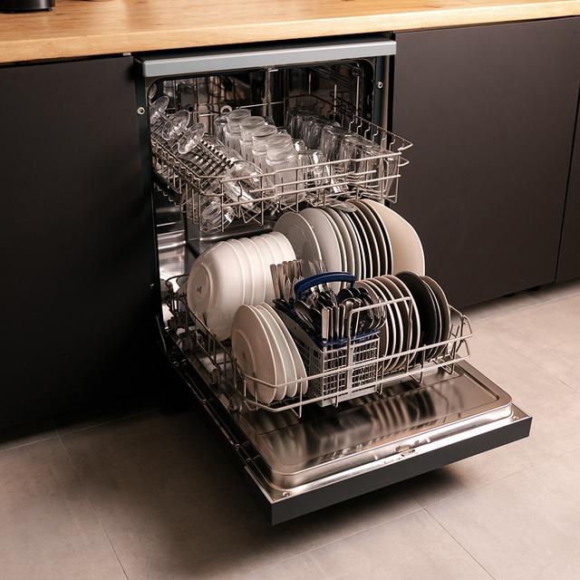 Bolero Aguazero 6110 Inox Lavavajillas Bolero acabado inox de 60cm, 13 cubiertos y 6 programas. Con funciones Media Carga, programa 3 en 1, Delay Start, Dry+, FullTouch y ChildLock