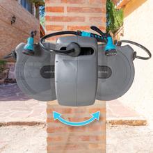 HydroShell 20 Tambor de manguera de 20m. SlowReturn Technology. Diseño portátil y ergonómico. Incluye boquilla simple y pistola pulverizadora de 8 funciones. Conexión universal 3in1.