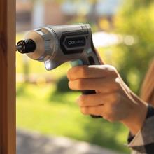 PowerGyro 4000 Clear Destornillador a batería 4V y 1500 mAh. Convertible 2in1. Velocidad sin carga de 200 rpm. Torque máximo de 6Nm con 6+1 posiciones. Luz LED. Autonomía de hasta 60 min. Incluye 49 puntas y maletín.