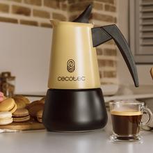 Piccolina 900 Beige Moka fabbricata in acciaio inossidabile di alta qualità ideale per 10 tazze di caffè.