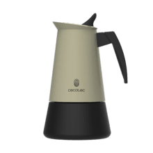 Piccolina 400 Green Moka fabbricata in acciaio inossidabile di alta qualità ideale per 4 tazze di caffè.