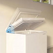 Bolero CoolMarket Chest 143P White E Cecotec - Congelatore orizzontale da 143 litri, cestello con maniglie, controllo elettronico a LED, molto silenzioso 37 dB, UltraContact D-Cool, doppia funzione, porta ZeroG (80º-30º), congelamento rapido e design compatto