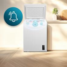 Bolero CoolMarket Chest 143P White E - Congelador Horizontal 143L, Cesta con asas, Control Electrónico LED, Muy Silencioso 37dB, UltraContact D-Cool, Dual Function, Puerta ZeroG (80º-30º), Fast Freezing y Diseño Compacto