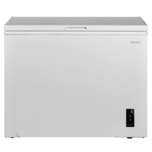 Bolero CoolMarket Chest 249P White E Cecotec - Congelador Horizontal 249L, Cesta con asas, Control Electrónico LED, UltraContact D-Cool, Dual Function, Puerta ZeroG (80º-30º), Fast Freezing y Diseño Compacto