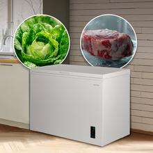 Bolero CoolMarket Chest 249P White E Cecotec - Congelador Horizontal 249L, Cesta con asas, Control Electrónico LED, UltraContact D-Cool, Dual Function, Puerta ZeroG (80º-30º), Fast Freezing y Diseño Compacto