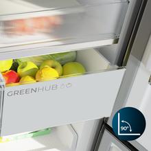 Bolero CoolMarket 4D 474 Inox E Frigorífico 4 puertas inox con una gran capacidad de 474 L, 177,5 cm de alto y 83,3 cm de ancho, cajón temperatura variable, apertura puerta 90º y compresor Inverter Plus. Además, es ultra silencioso (35 dB) y cuenta con distintos modos como Fast Cooling y Fast Freezing, así como sistemas como MultiAirFlow, sensores de temperatura y Total NoFrost.