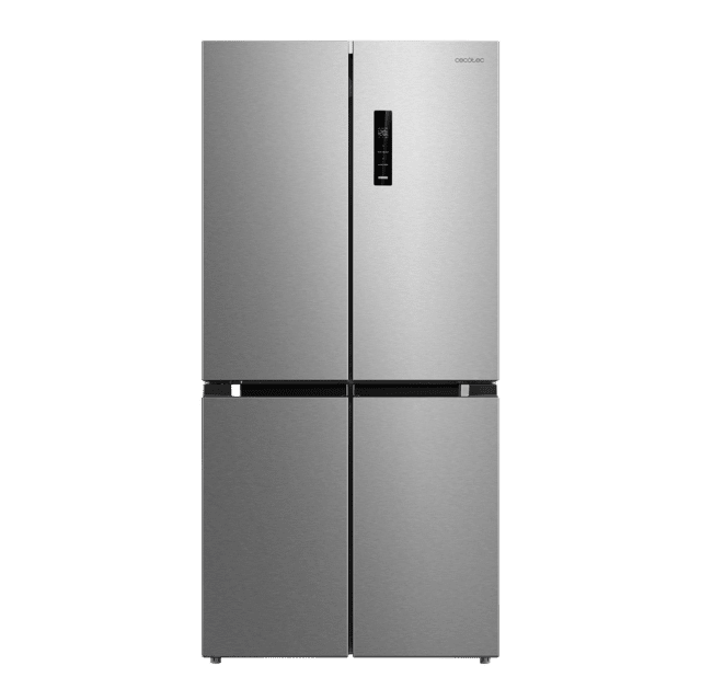 Bolero CoolMarket 4D 474 Inox E Frigorífico 4 puertas inox con una gran capacidad de 474 L, 177,5 cm de alto y 83,3 cm de ancho, cajón temperatura variable, apertura puerta 90º y compresor Inverter Plus. Además, es ultra silencioso (35 dB) y cuenta con distintos modos como Fast Cooling y Fast Freezing, así como sistemas como MultiAirFlow, sensores de temperatura y Total NoFrost.