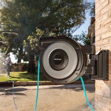 HydroShell 300 Pro Rullo avvolgitubo da 30 m. SlowReturn e Smooth Technology. Design portatile ed ergonomico. Include pistola a spruzzo con serbatoio del sapone e 8 funzioni.