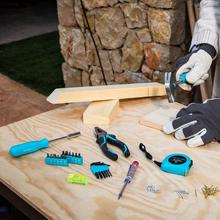 ToolBox EasyGo Cassetta degli attrezzi di piccole dimensioni con 68 pezzi. Custodia compatta e pratica.