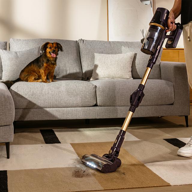Conga Rockstar RS70 Pet Flex Aspirador escoba sin cables con 500 W y 150 AW de potencia de succión. Modo Auto. Cepillo para animales y tubo flexible. Limpia hasta 140 m2 sin parones en modo Eco.