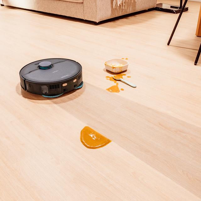 Conga X70 Robot aspirador con base autovaciado con Motor de succión 15000 Pa. Base 4 en 1. Tecnología láser e Inteligencia Artificial. Mopas giratorias. Cepillo lateral. App y conexión Bluetooth y WiFi para redes 2,4 GHz.