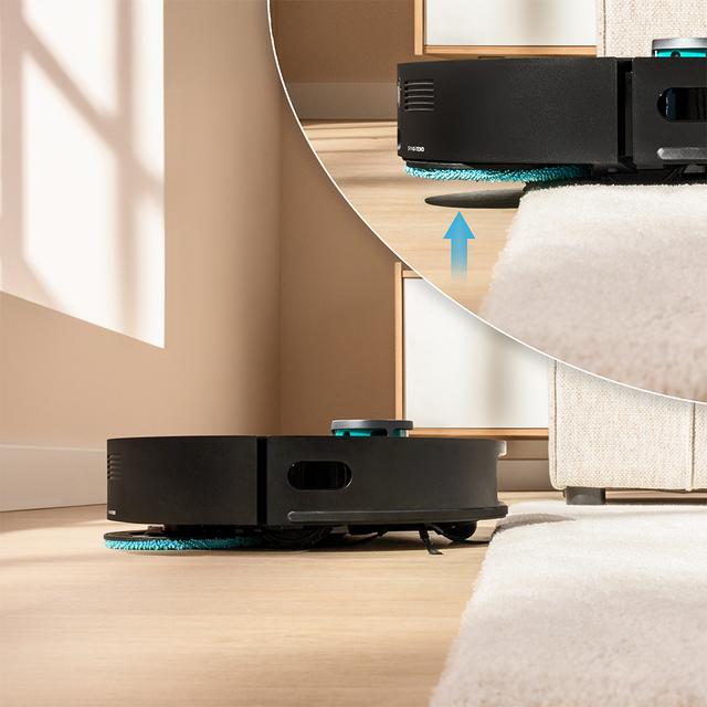 Conga X70 Robot aspirador con base autovaciado con Motor de succión 15000 Pa. Base 4 en 1. Tecnología láser e Inteligencia Artificial. Mopas giratorias. Cepillo lateral. App y conexión Bluetooth y WiFi para redes 2,4 GHz.