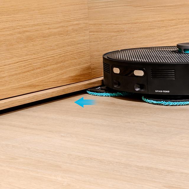 Conga X70 Robot aspirador con base autovaciado con Motor de succión 15000 Pa. Base 4 en 1. Tecnología láser e Inteligencia Artificial. Mopas giratorias. Cepillo lateral. App y conexión Bluetooth y WiFi para redes 2,4 GHz.