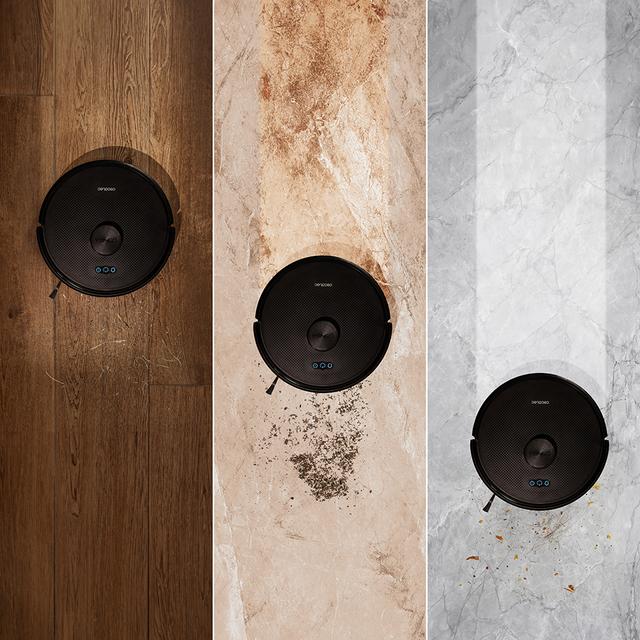 Conga M50 Robot aspirateur. Navigation laser. Pression d'aspiration de 5000 Pa. Grande autonomie. Brosse multifonctions pour toutes les surfaces.