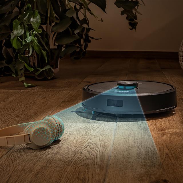 Conga M50 Robot aspirador con Navegación láser APP y WiFi. 5000 Pa de presión de succión, 160 m2 de autonomía. Cepillo multifunción para todas las superficies.