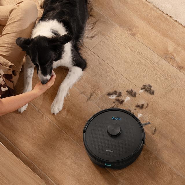 Conga M70 Robot aspirador con Navegación láser APP y Wifi. 20000 Pa de presión de succión, 180m2 de autonomía. Cepillo de silicona, especial para casas con mascotas.