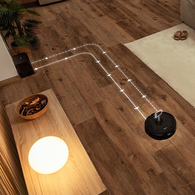Conga Y50 Robot aspirador con Navegación láser. 5000 Pa de presión de succión. - de autonomía. Cepillo multifunción para todas las superficies. Base de autovaciado con bolsa de polvo de 3 L.