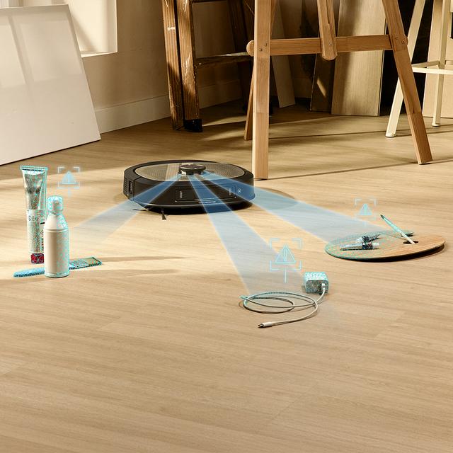 Conga Z100 Robot aspirador especialista en fregado con tecnología AI LaserEye. Fregado profesional con su mopa bimaterial XXL. Base total de autovaciado de polvo, de agua y limpieza de las mopas.  20000 Pa de presión de succión. APP y vinculación con Bluetooth y rededs 2,4 y 5 Ghz.