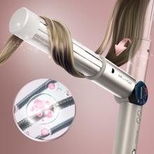 AirGlam 14in1 Flex Champagne Cepillo moldeador, con 14 accesorios, función flex, pantalla digital y estuche de cuero