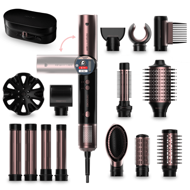 Cecotec AirGlam 14in1 Flex Black con todos sus accesorios