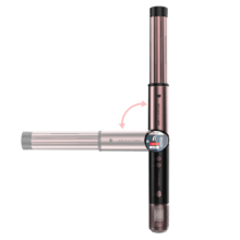 AirGlam 14in1 Flex Black Cepillo moldeador, con 14 accesorios, función flex, pantalla digital y estuche de cuero