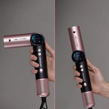 AirGlam 14in1 Flex Black Cepillo moldeador, con 14 accesorios, función flex, pantalla digital y estuche de cuero