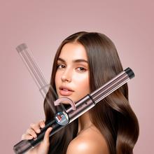 AirGlam 14in1 Flex Black Cepillo moldeador AirGlam 14in1 Flex Champagne, con 14 accesorios, función flex, pantalla digital y estuche de cuero