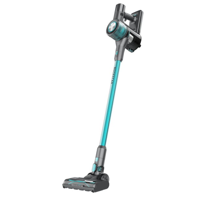 Conga Rockstar P50 Aspirador vertical BLDC con 265 W y 80 AW de potencia de succión. Posición Parking. Limpia hasta 120 m2* sin parones en modo Eco.