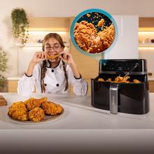 Cecofry&Crunch 6500 Cecotec Freidora de Aire 6 L Cecofry&Crunch 6500 | 2150 W, Motor CookBoost BLDC, 30% Más Rápido, Control Preciso de Flujo de Aire, Pantalla Táctil Digital, Capacidad 6 Litros
