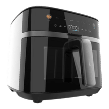 Cecofry&Crunch 8000 Motor BLDC  8L y 1800W con doble elemento calefactor Temperatura ajustable y temporizador. Pantalla a color y ventana de visibilidad.
