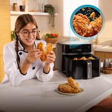 Cecofry&Crunch 8500 Cecotec Freidora de Aire 8 L Cecofry&Crunch 8500 | 1800 W, Motor BLDC Alta Eficiencia, Doble Elemento Calefactor, Pantalla Táctil Digital, Temporizador y Temperatura Regulable