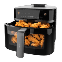 Cecofry&Crunch 8000 Motor BLDC  8L y 1800W con doble elemento calefactor Temperatura ajustable y temporizador. Pantalla a color y ventana de visibilidad.