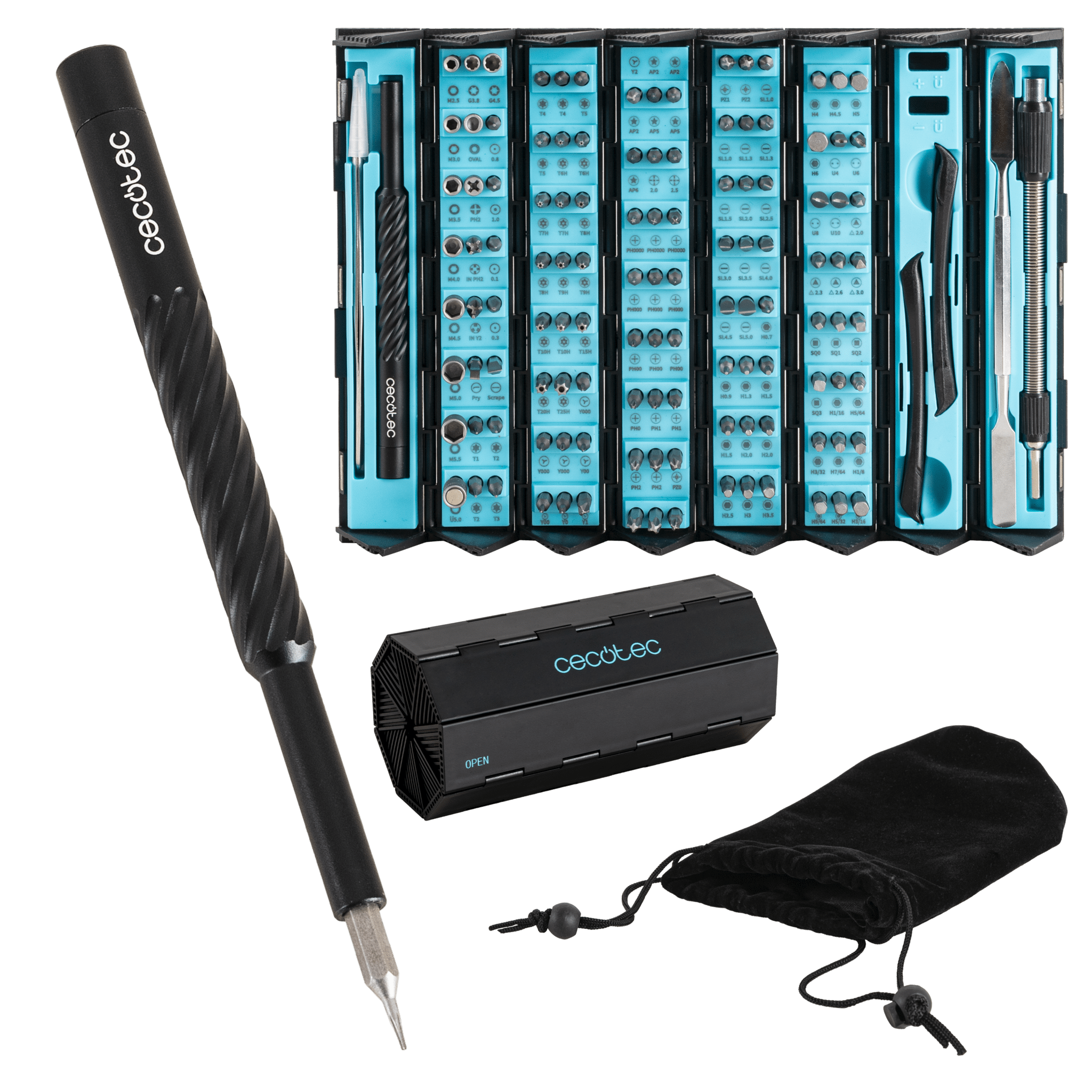 Kit destornillador Cecotec PrecissionGyro 300 Infinity 128 piezas