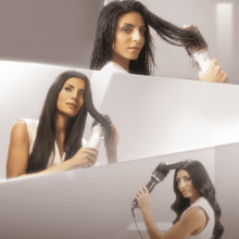Air DryBold Elite Brosse soufflante, 1200 W, 3 modes : séchage, coiffage et lissage, Technologie ionique