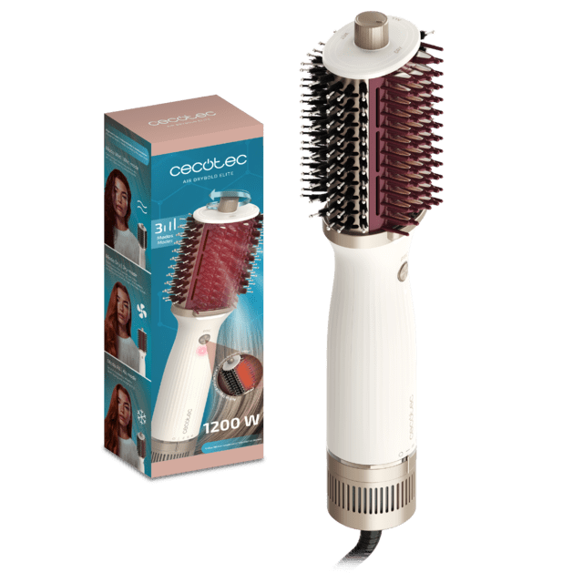Air DryBold Elite: Cepillo Moldeador, 1200W, 3 modos: seca, moldea y alisa. Tecnología iónica