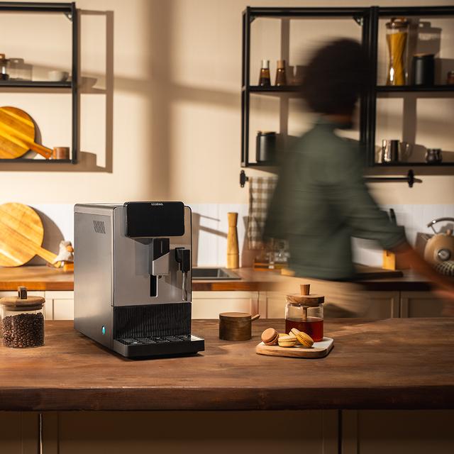 Cremmaet Steam Cafetera superautomática compacta con 19 bares, vaporizador y sistema Thermoblock.