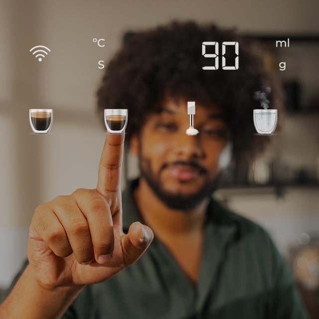 Cremmaet Steam Cafetera superautomática compacta con 19 bares, vaporizador y sistema Thermoblock.