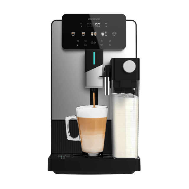 Cremmaet Latte Cafetera superautomática compacta con 19 bares, tanque de leche y sistema Thermoblock.