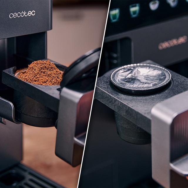 Cremmaet Latte Touch Cafetera superautomática compacta con 19 bares, tanque de leche y sistema Thermoblock.