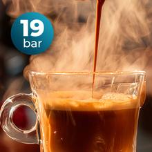 Cremmaet Latte Touch Cafetera superautomática compacta con 19 bares, tanque de leche y sistema Thermoblock.