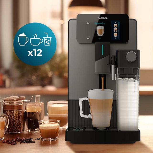 Cremmaet Latte Touch Cafetera superautomática compacta con 19 bares, tanque de leche y sistema Thermoblock.