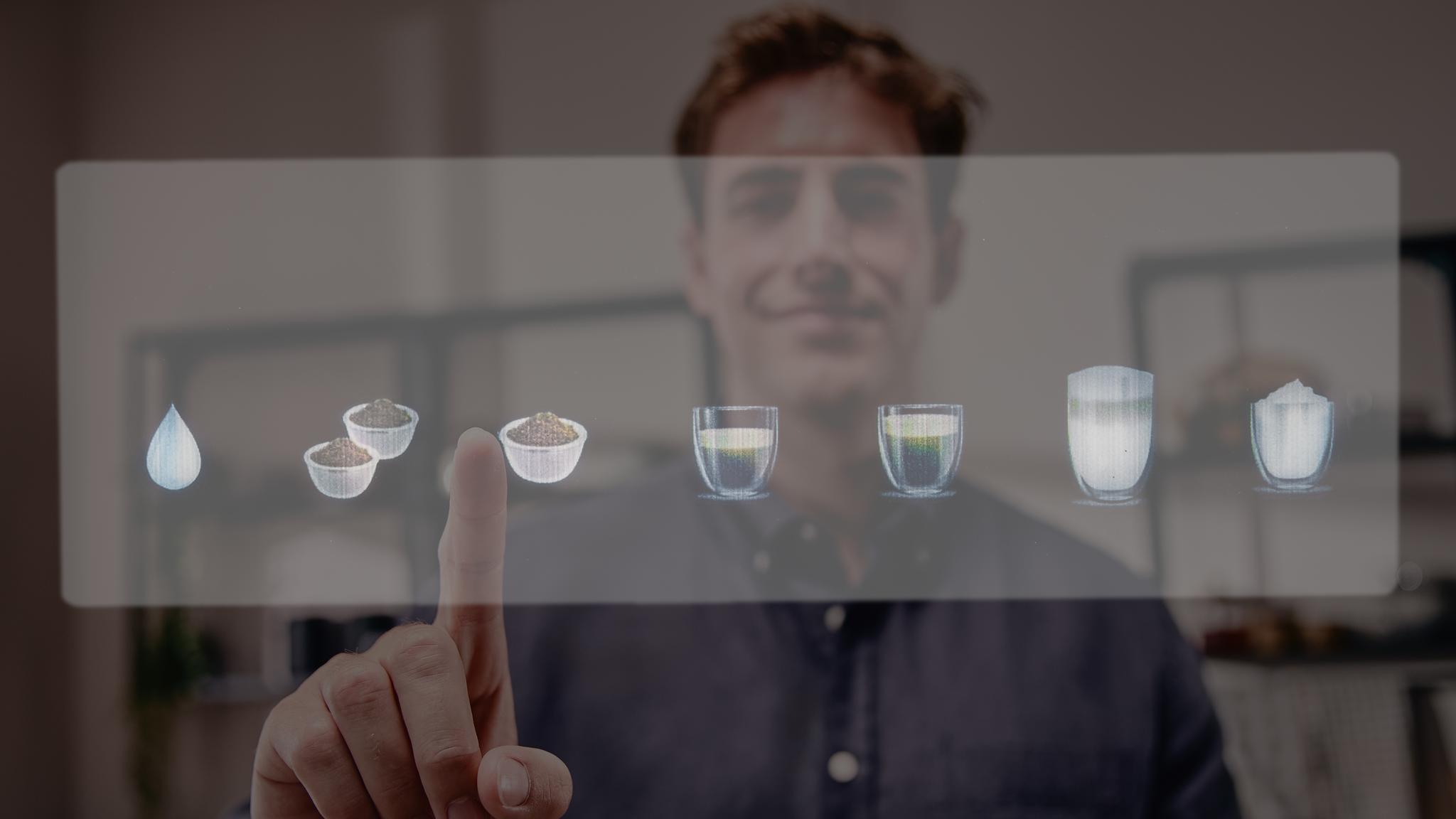 Café auténtico con un clic