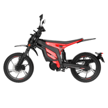 Hyper MX Motocicleta eléctrica urbana con potencia máxima de 6.400 W y autonomía de hasta 75 km. Equipada con motor central para una entrega de potencia equilibrada y batería extraíble para facilitar la recarga. Homologada como L3e, apta para permiso A1 o B con más de 3 años de antigüedad. Incorpora neumáticos all-terrain que mejoran la versatilidad en uso urbano.