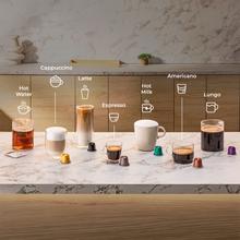 Power Caps Spin Máquina de café de cápsulas Nespresso com vaporizador muito compacta.