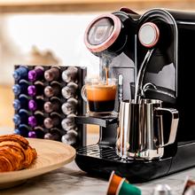 Power Caps Spin Cafetera de cápsulas de Nespresso con vaporizador muy compacta.